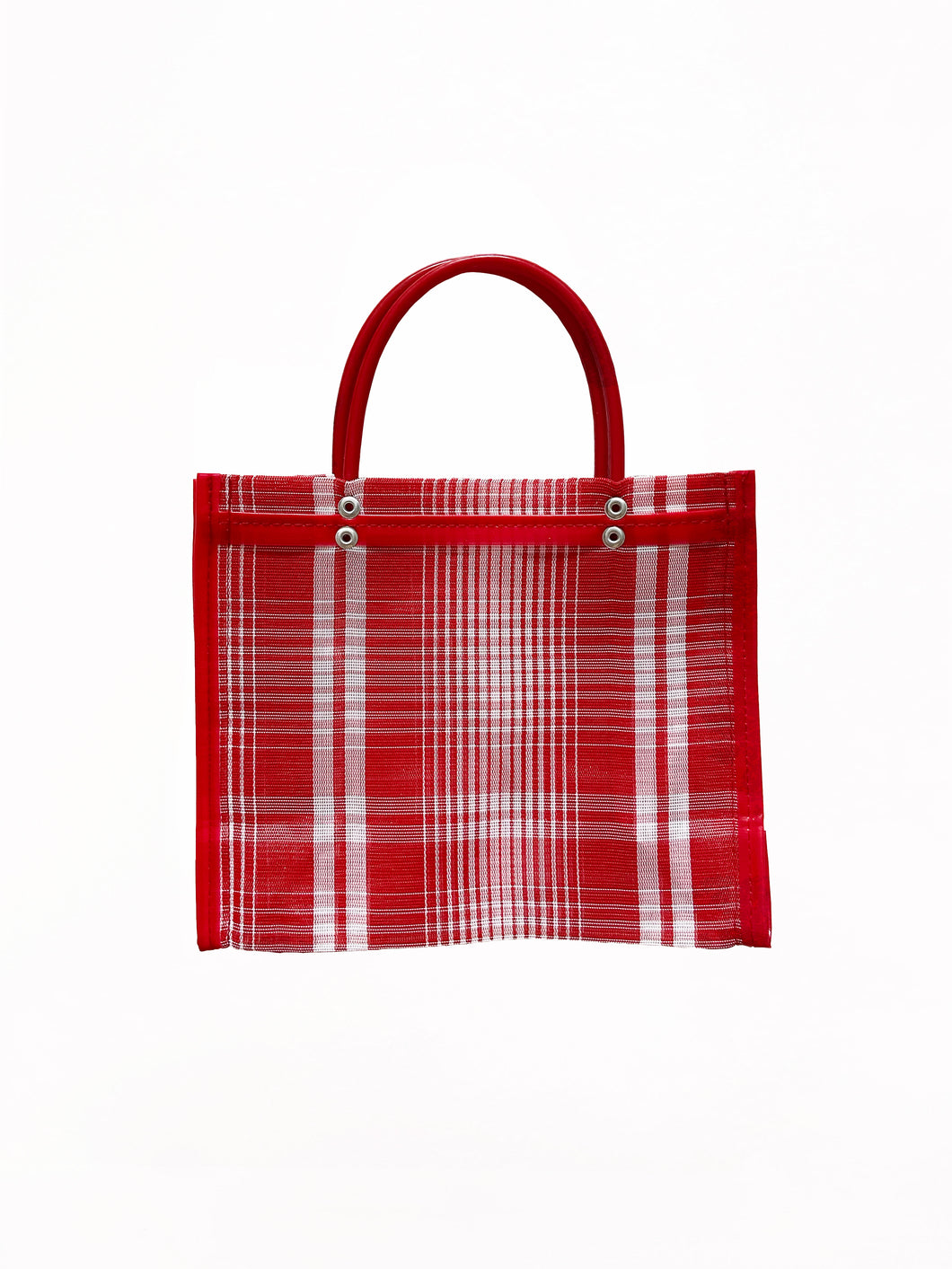 Red Checked Mercado Bag - Mini - LALO THE SHOP